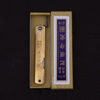 Higonokami Aogami 100mm Brass Super (3.9”)-[Musashi]-[Japanese-Kitchen-Knives]