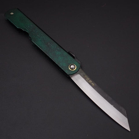 Higonokami Aogami 100mm Gold Jade (3.9”)-[Musashi]-[Japanese-Kitchen-Knives]