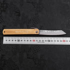Higonokami Aogami 120mm Brass Tsuchime (4.7”)-[Musashi]-[Japanese-Kitchen-Knives]