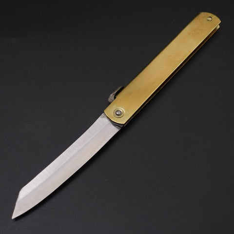 Higonokami Aogami 120mm Gold (4.7”)-[Musashi]-[Japanese-Kitchen-Knives]