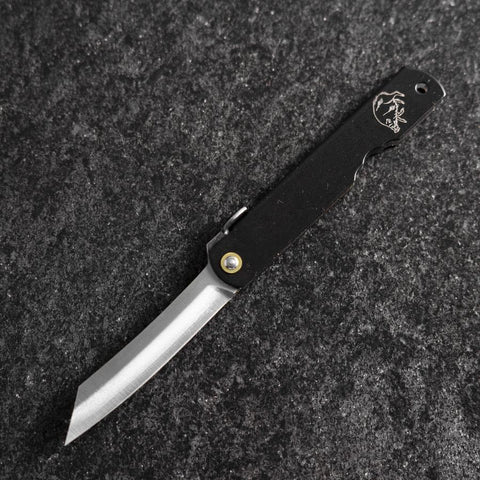 Higonokami Aogami Eto Inoshishi 80mm Black (3.1”)-[Musashi]-[Japanese-Kitchen-Knives]