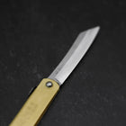 Higonokami Aogami Eto Mi 80mm Brass (3.1”)-[Musashi]-[Japanese-Kitchen-Knives]