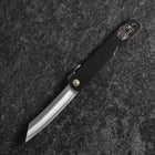 Higonokami Aogami Eto Saru 80mm Black-[Musashi]-[Japanese-Kitchen-Knives]