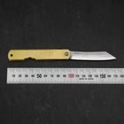 Higonokami Aogami Eto Saru 80mm Brass (3.1”)-[Musashi]-[Japanese-Kitchen-Knives]