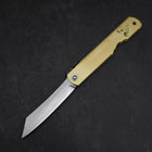 Higonokami Aogami Eto Tori 80mm Brass (3.1”)-[Musashi]-[Japanese-Kitchen-Knives]