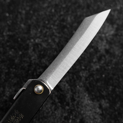 Higonokami Full Steel 100mm Black (3.9”)-[Musashi]-[Japanese-Kitchen-Knives]