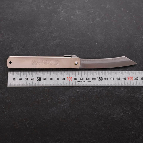 Higonokami Full Steel 120mm Silver (4.7”)-[Musashi]-[Japanese-Kitchen-Knives]