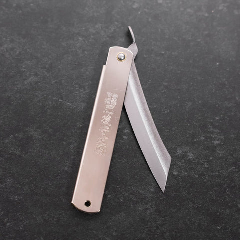Higonokami Full Steel 120mm Silver (4.7”)-[Musashi]-[Japanese-Kitchen-Knives]