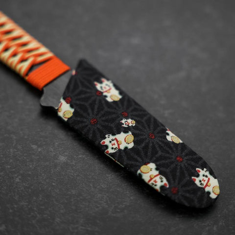 Higonokami Kogatana Type Kurouchi Aogami with Sheath 65mm (2.5”)-[Musashi]-[Japanese-Kitchen-Knives]