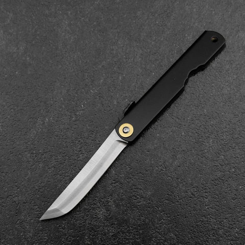 Higonokami Shirogami 100mm Black-[Musashi]-[Japanese-Kitchen-Knives]