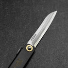 Higonokami Shirogami 100mm Black Sasagata (3.9”)-[Musashi]-[Japanese-Kitchen-Knives]