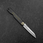 Higonokami Shirogami 100mm Black Sasagata-[Musashi]-[Japanese-Kitchen-Knives]