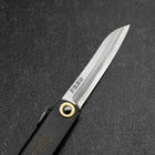 Higonokami Shirogami 100mm Black Sasagata-[Musashi]-[Japanese-Kitchen-Knives]