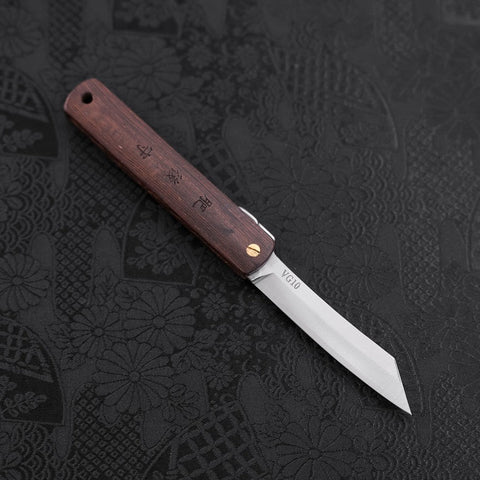 Higonokami VG-10 100mm Wenge (3.9”)-[Musashi]-[Japanese-Kitchen-Knives]