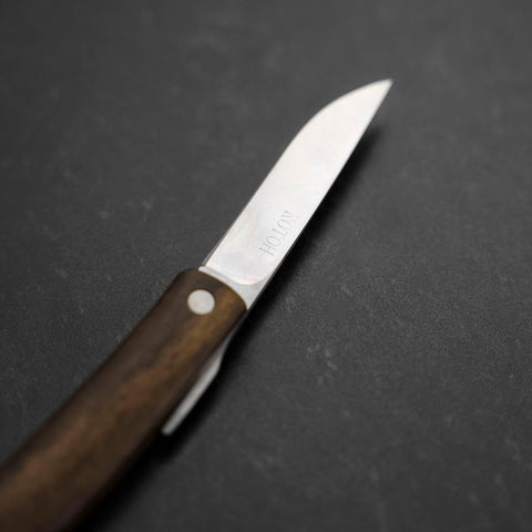 Higonokami VG-10 Black Persimmon Outdoor Knife 60mm with Leather Sheath-[Musashi]-[Japanese-Kitchen-Knives]