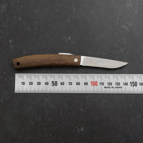 Higonokami VG-10 Black Persimmon Outdoor Knife 60mm with Leather Sheath-[Musashi]-[Japanese-Kitchen-Knives]