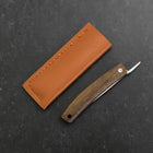 Higonokami VG-10 Black Persimmon Outdoor Knife 60mm with Leather Sheath-[Musashi]-[Japanese-Kitchen-Knives]