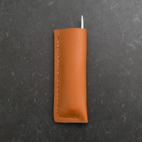 Higonokami VG-10 Black Persimmon Outdoor Knife 60mm with Leather Sheath-[Musashi]-[Japanese-Kitchen-Knives]