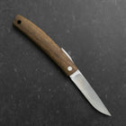 Higonokami VG-10 Black Persimmon Outdoor Knife 60mm with Leather Sheath-[Musashi]-[Japanese-Kitchen-Knives]