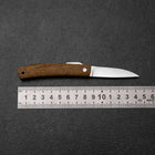 Higonokami VG-10 Hawaiian Koa Outdoor Knife 55mm with Leather Sheath-[Musashi]-[Japanese-Kitchen-Knives]