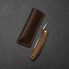 Higonokami VG-10 Hawaiian Koa Outdoor Knife 55mm with Leather Sheath-[Musashi]-[Japanese-Kitchen-Knives]