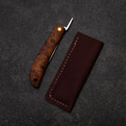 Higonokami VG-10 Karin 60mm with Leather Sheath-[Musashi]-[Japanese-Kitchen-Knives]