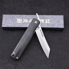 Higonokami VG-10 Lock Black 100mm (3.9”)-[Musashi]-[Japanese-Kitchen-Knives]