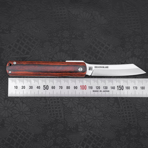 Higonokami VG-10 Lock Mahogany 100mm (3.9”)-[Musashi]-[Japanese-Kitchen-Knives]