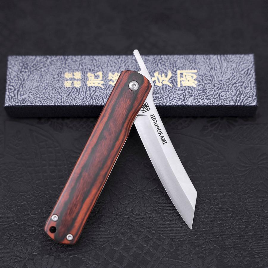 肥後守 VG-10 ロック マホガニー 120mm – MUSASHI