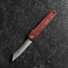 Higonokami VG-10 Tsuchime Red Natural Wood 100mm-[Musashi]-[Japanese-Kitchen-Knives]