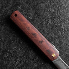 Higonokami VG-10 Tsuchime Red Natural Wood 100mm-[Musashi]-[Japanese-Kitchen-Knives]