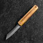 Higonokami VG-10 Tsuchime Yellow Natural Wood 100mm-[Musashi]-[Japanese-Kitchen-Knives]