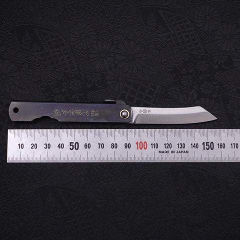 Higonokami Yasukihagane 90mm Black (3.5”)-[Musashi]-[Japanese-Kitchen-Knives]