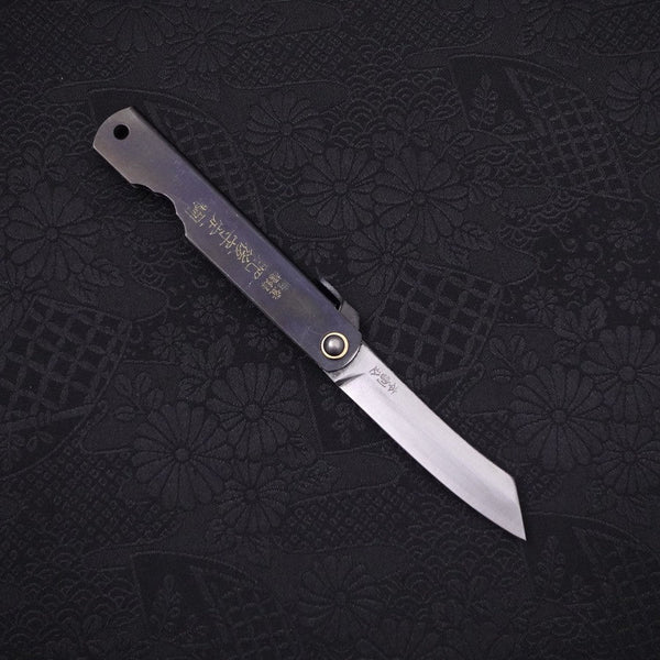 駒黒鋼付肥後守120mm – MUSASHI