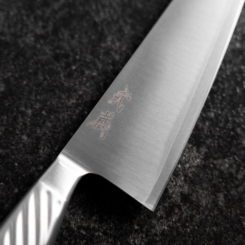 Honesuki Boning Knife AUS-10 Polished All-Stainless Handle 150mm (5.9”)-[Musashi]-[Japanese-Kitchen-Knives]