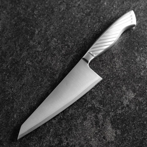 Honesuki Boning Knife AUS-10 Polished All-Stainless Handle 150mm-[Musashi]-[Japanese-Kitchen-Knives]