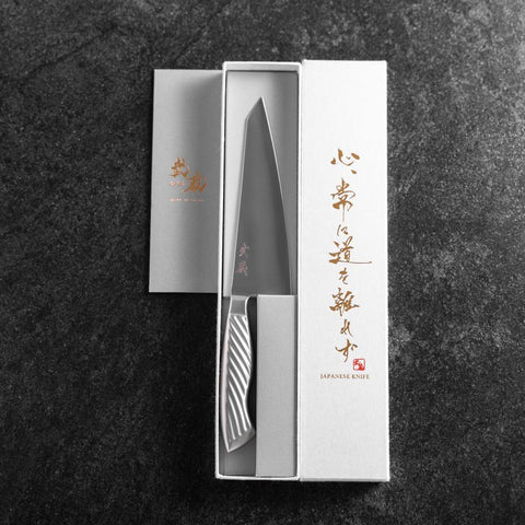 Honesuki Boning Knife AUS-10 Polished All-Stainless Handle 150mm-[Musashi]-[Japanese-Kitchen-Knives]