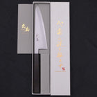Honesuki Boning Knife Blue Steel #2 Damascus Buffalo Ebony Handle 150mm (5.9”)-[Musashi]-[Japanese-Kitchen-Knives]