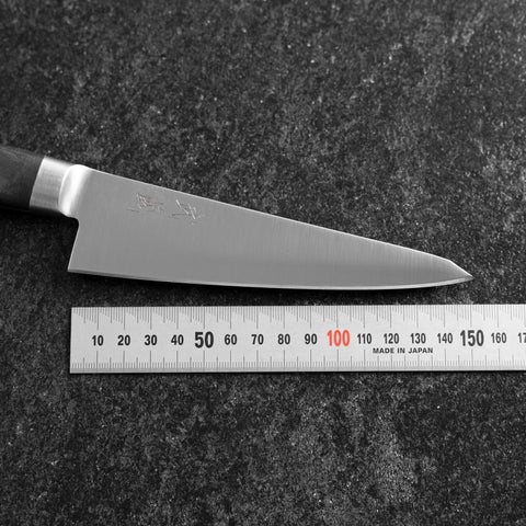 Honesuki Boning Knife Molybdenum Western Black Handle 150mm (5.9”)-[Musashi]-[Japanese-Kitchen-Knives]
