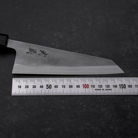 Honesuki SKD11 Nashiji Ebony Handle 150mm (5.9”)-[Musashi]-[Japanese-Kitchen-Knives]