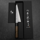 Honesuki Silver Steel #3 Bokashi Walnut Handle 170mm (6.7”)-[Musashi]-[Japanese-Kitchen-Knives]
