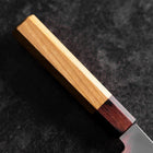 Honesuki Silver Steel #3 Mirror Zelkova Handle 180mm (7”)-[Musashi]-[Japanese-Kitchen-Knives]