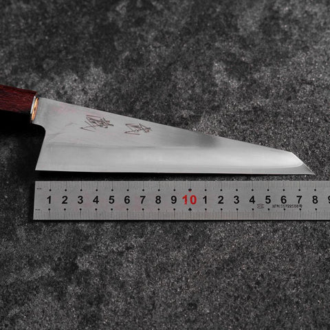 Honesuki Silver Steel #3 Mirror Zelkova Handle 180mm (7”)-[Musashi]-[Japanese-Kitchen-Knives]