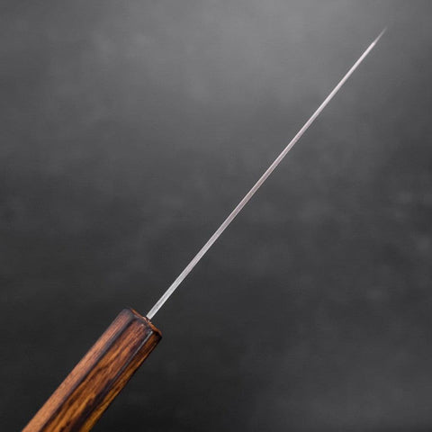 Honesuki Stainless Clad Blue Super Polished Sumi Urushi Handle 150mm (5.9”)-[Musashi]-[Japanese-Kitchen-Knives]