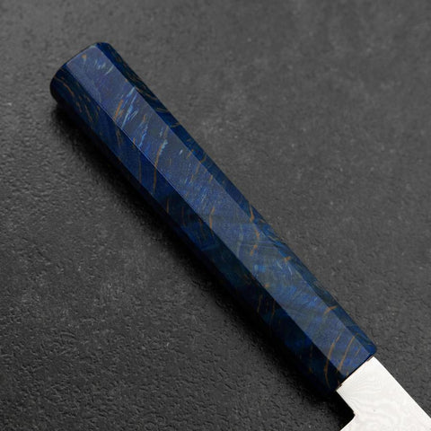 Honesuki VG-10 Damascus Blue Birch Handle 150mm (5.9”)-[Musashi]-[Japanese-Kitchen-Knives]