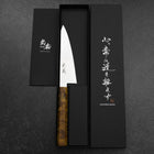 Honesuki VG-10 Damascus Yellow Birch Handle 150mm (5.9”)-[Musashi]-[Japanese-Kitchen-Knives]