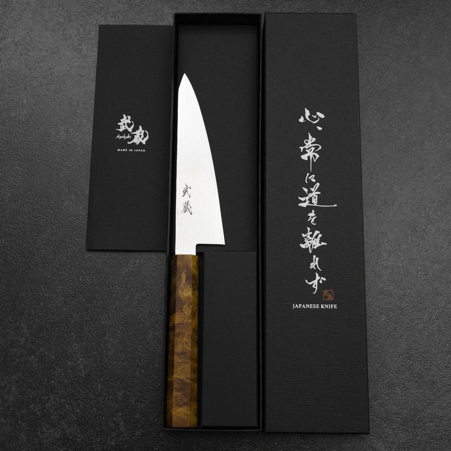 骨スキ VG-10 ダマスカス 黄スタビライズド 樺の木柄 – MUSASHI