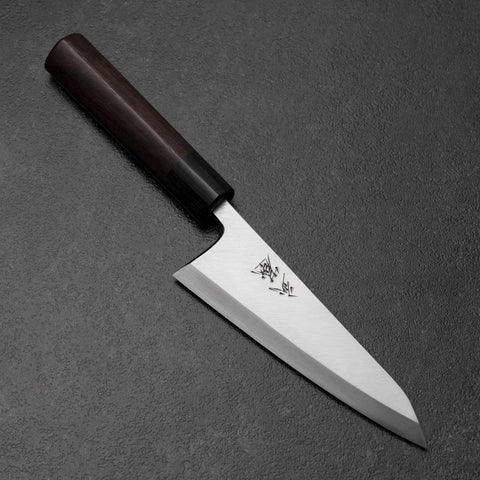 Honesuki White Steel #2 Kasumi Shitan Handle 150mm (5.9”)-[Musashi]-[Japanese-Kitchen-Knives]