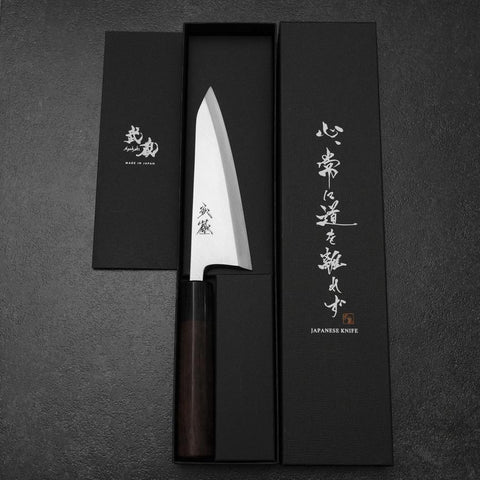 Honesuki White Steel #2 Kasumi Shitan Handle 150mm-[Musashi]-[Japanese-Kitchen-Knives]