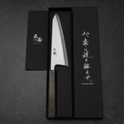 Honesuki White Steel #2 Kasumi Shitan Handle 180mm (7”)-[Musashi]-[Japanese-Kitchen-Knives]